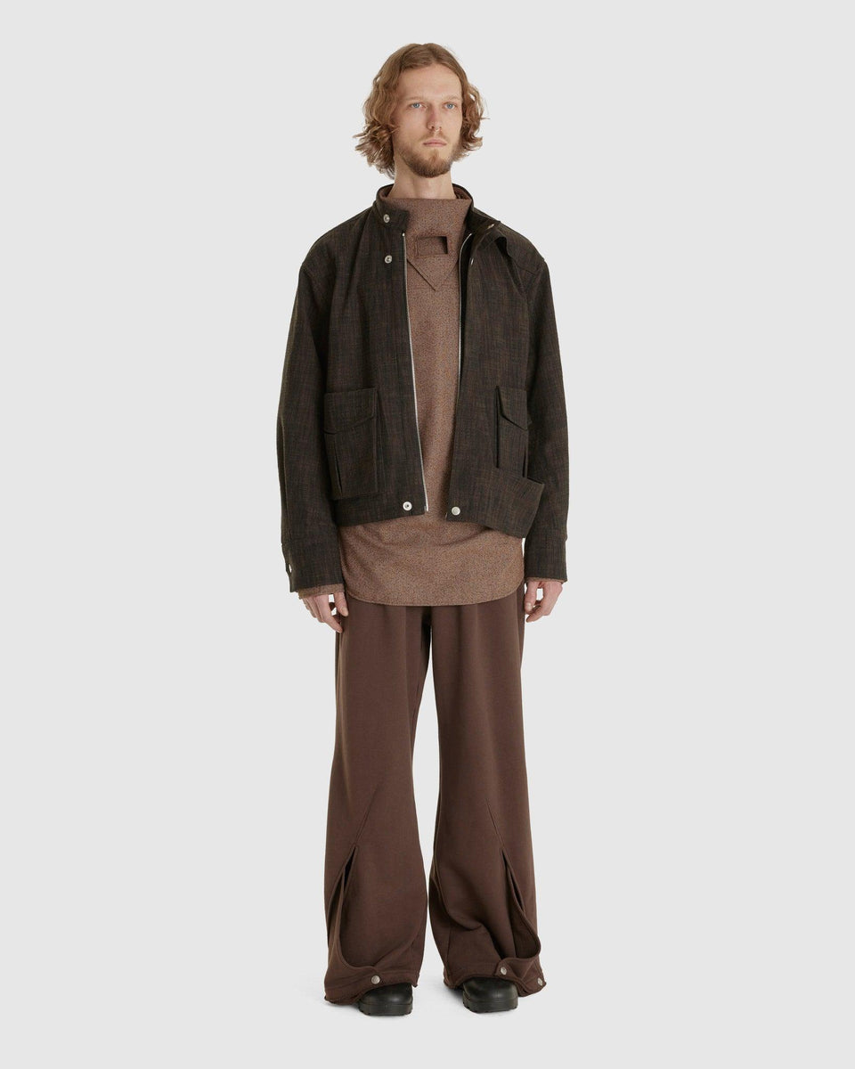 パンツ Nullus INTERTWINED STRUCTURE TROUSERS NULLUS Black Intertwined Belt Tailored Carved Trousers NULLUS