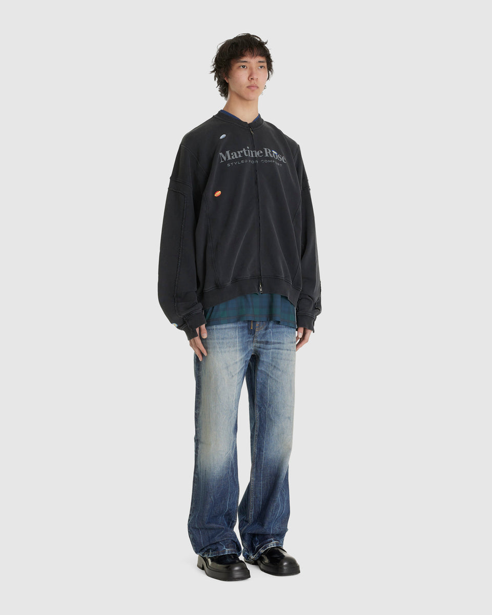 MARTINE ROSE Zip-Up Crew – Chinatown Country Club