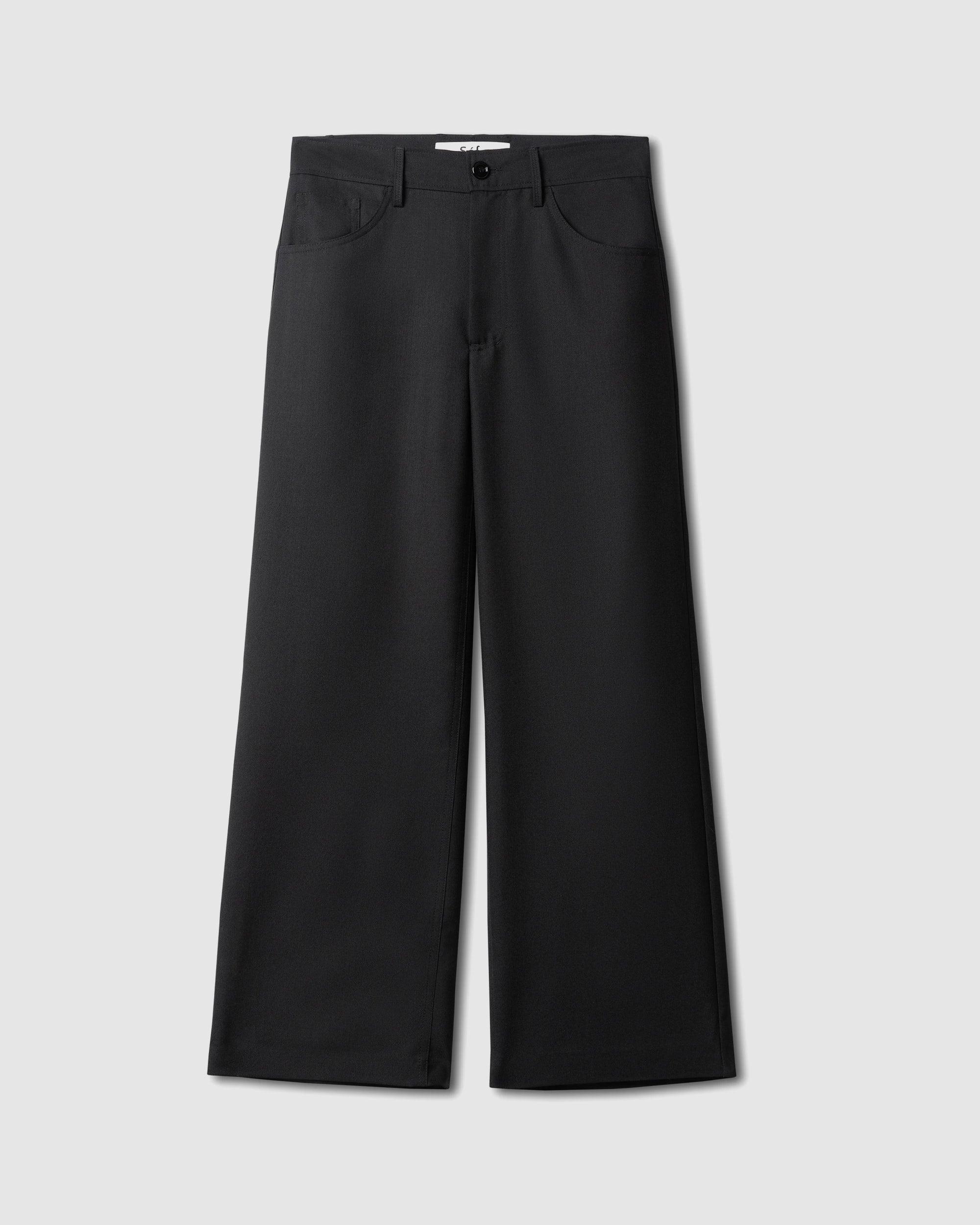 SÉFR Jiro Trouser Black Wool – Chinatown Country Club