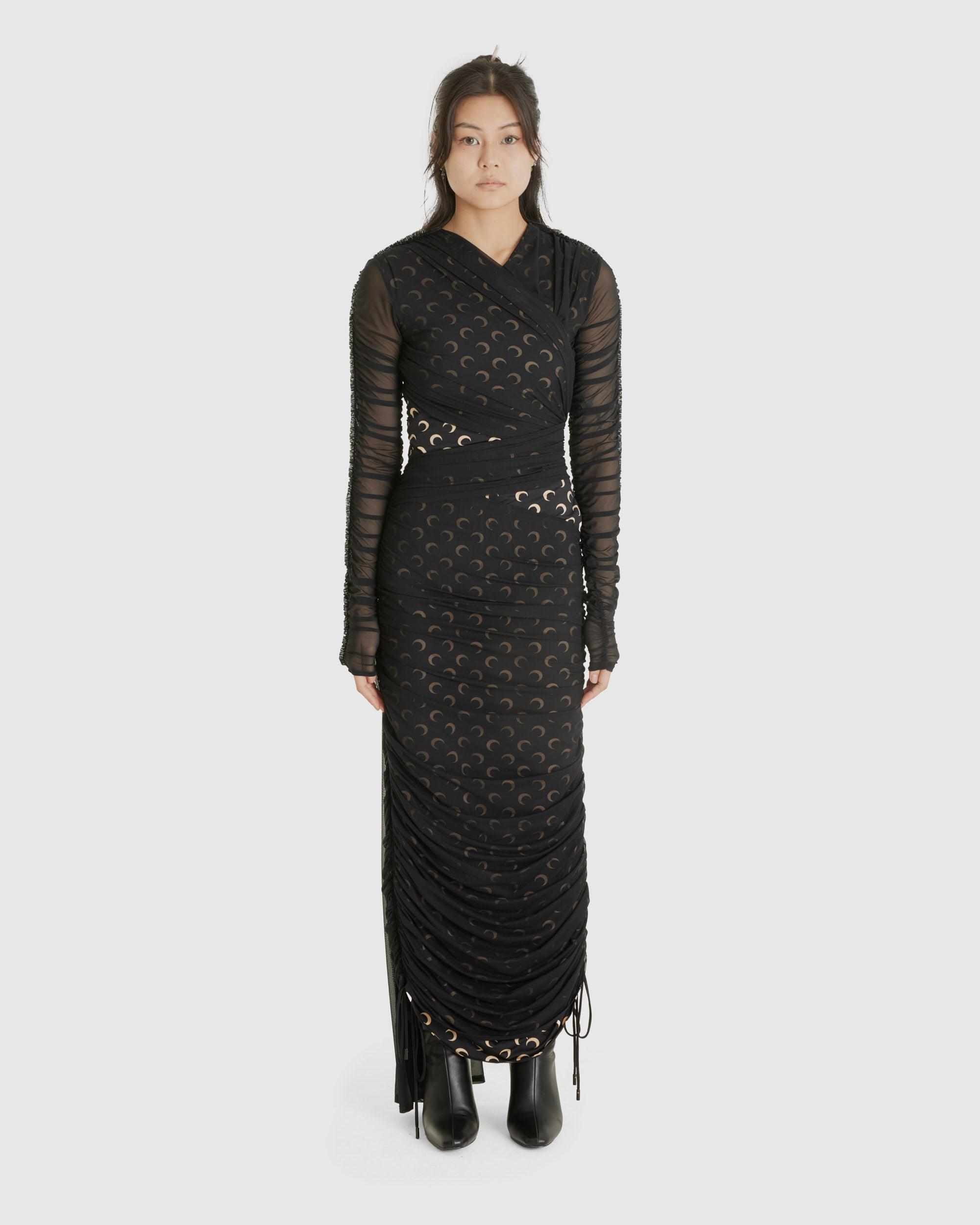 MARINE SERRE Draped Jersey Draped Dress MARINE SERRE Draped Jersey Draped Dress