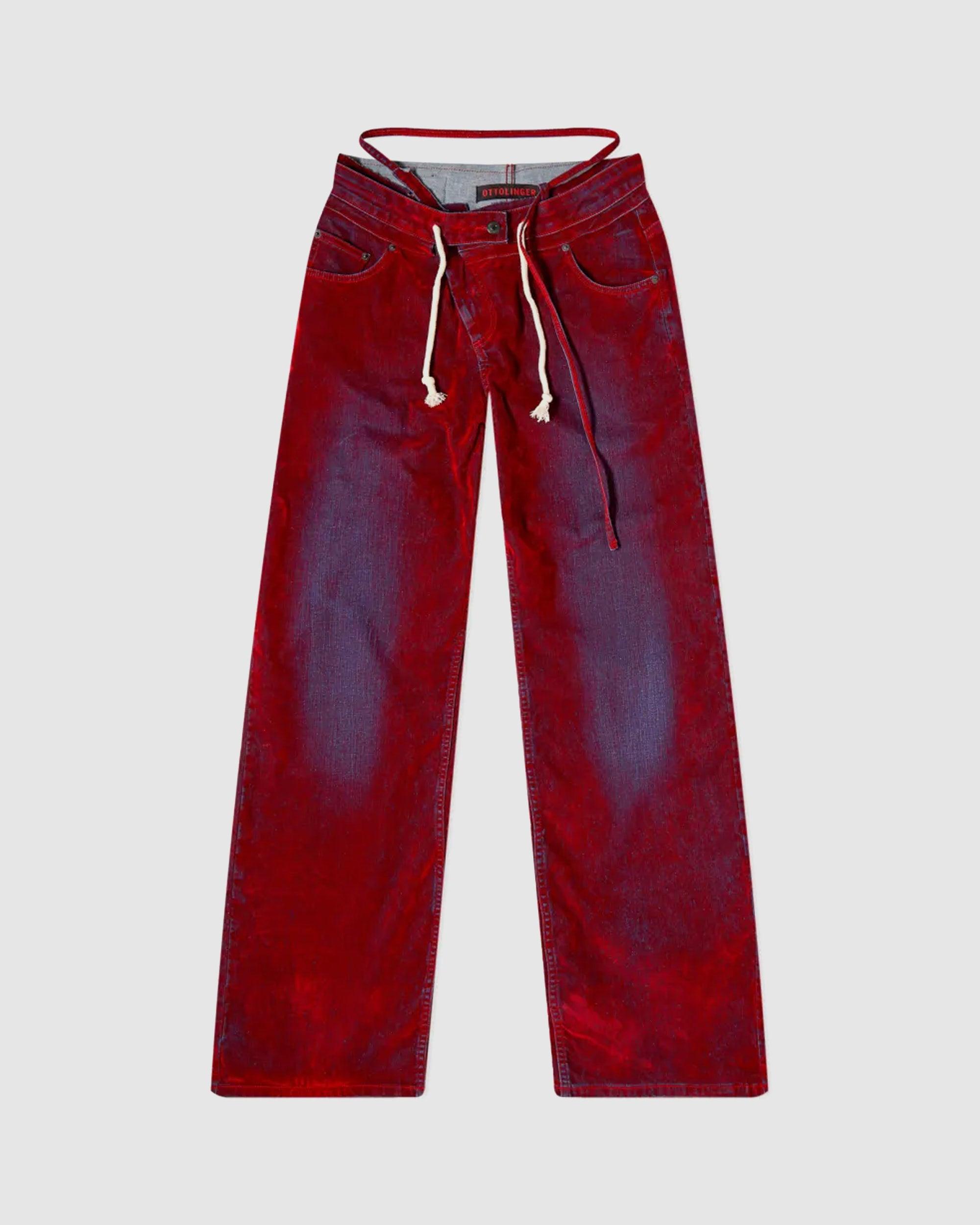 Kensington Red Velvet Wide Leg Pants – The Village Collective