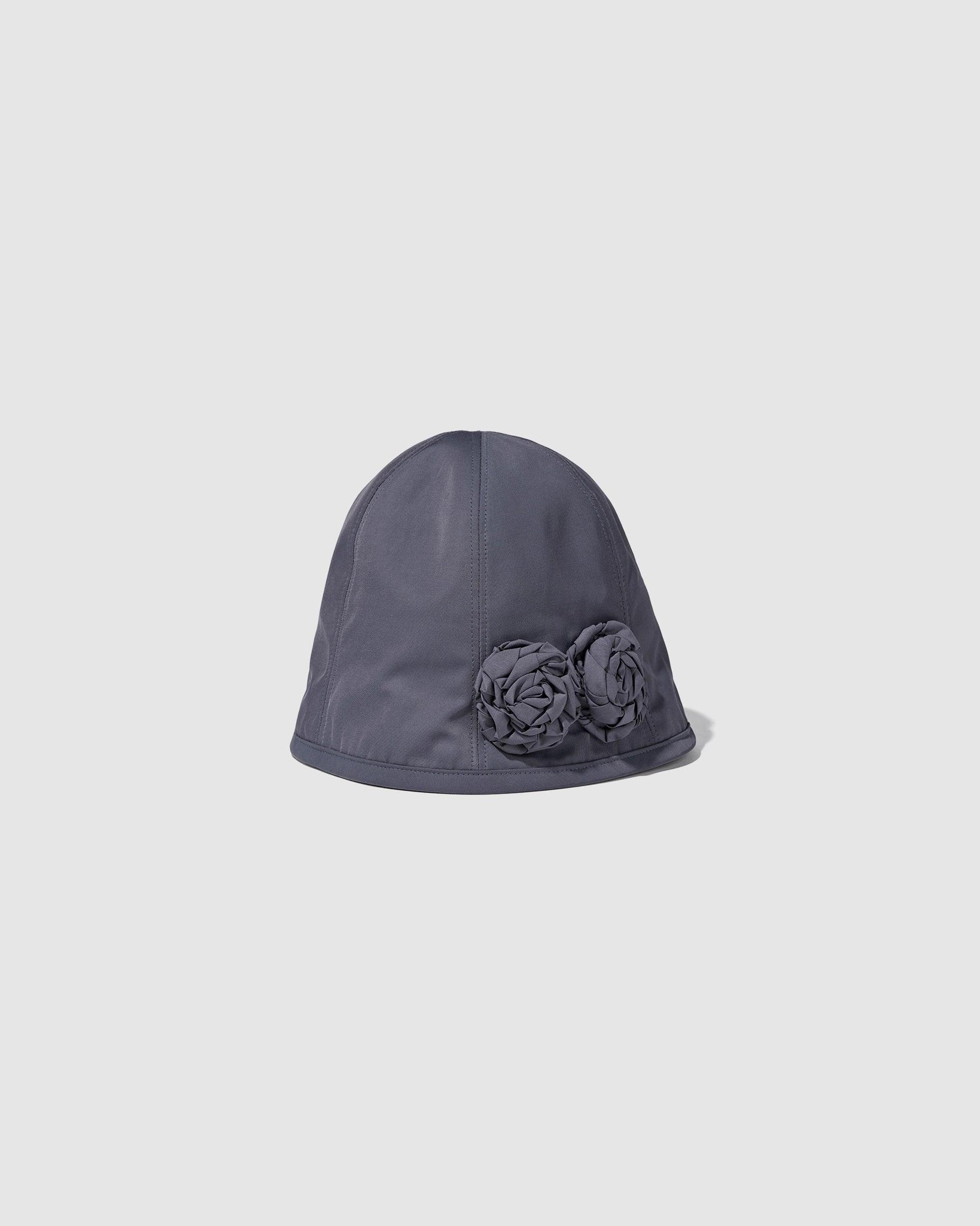 Flower Corsage Cloche Hat Greyish Blue - {{ collection.title }} - Chinatown Country Club 
