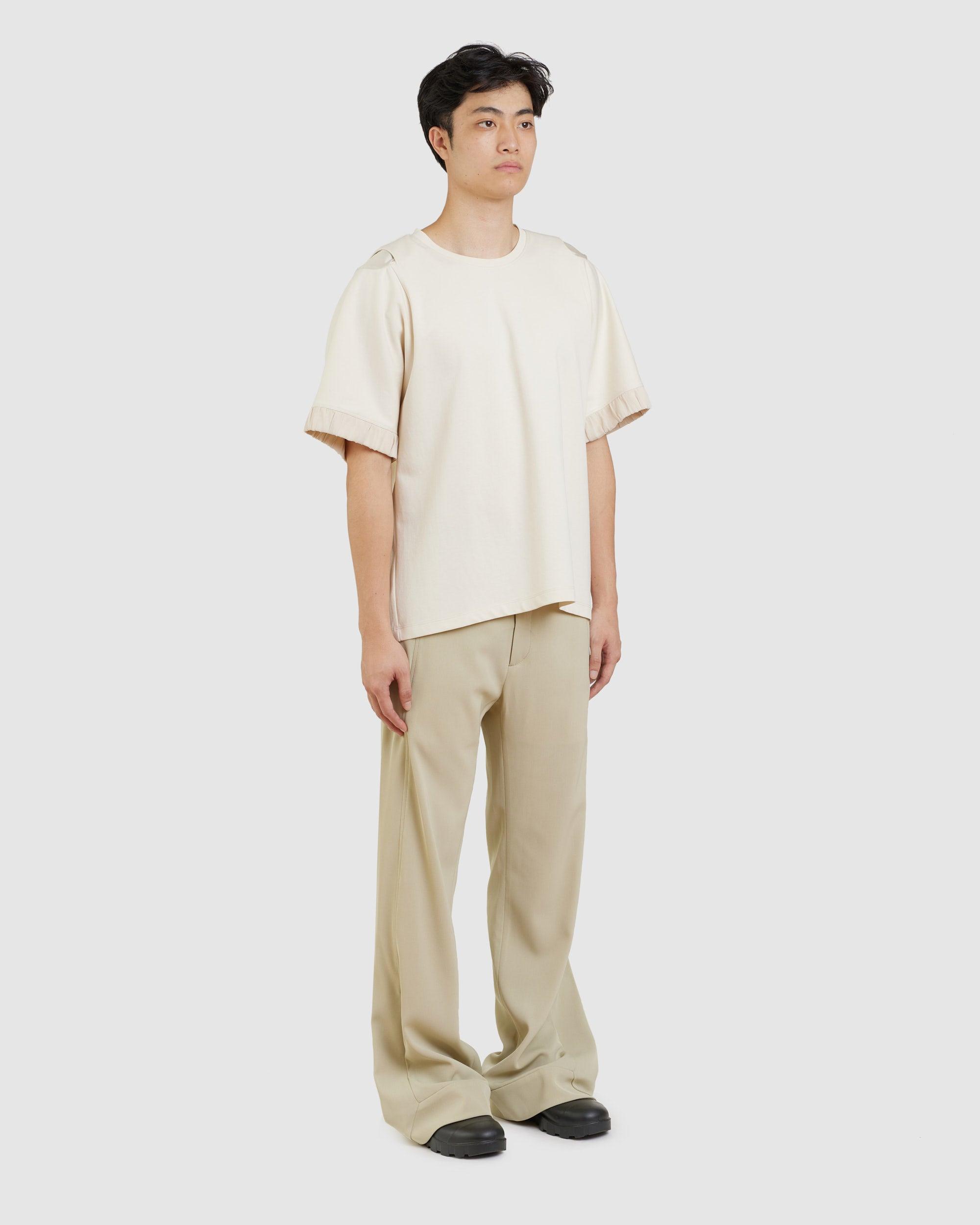Side Seam Tier Bootcut Trousers