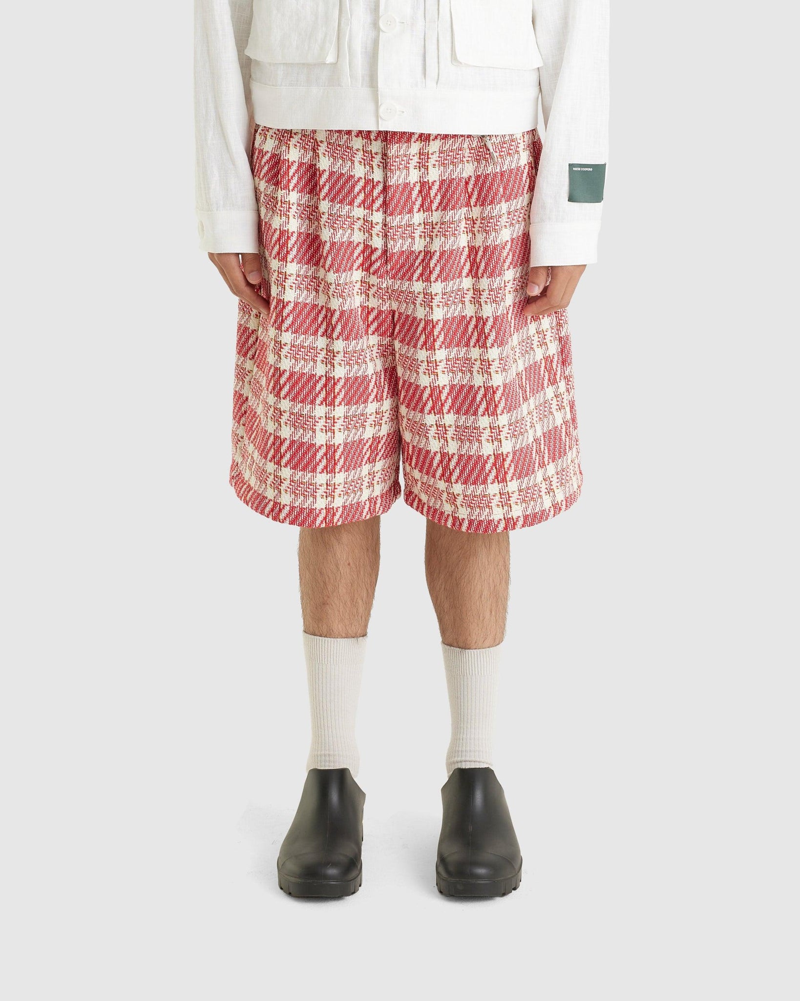 Tweed Pleated Shorts - {{ collection.title }} - Chinatown Country Club 