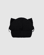 Chunky Ears Beanie Black