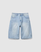 Painted Washed Bermuda Jeans