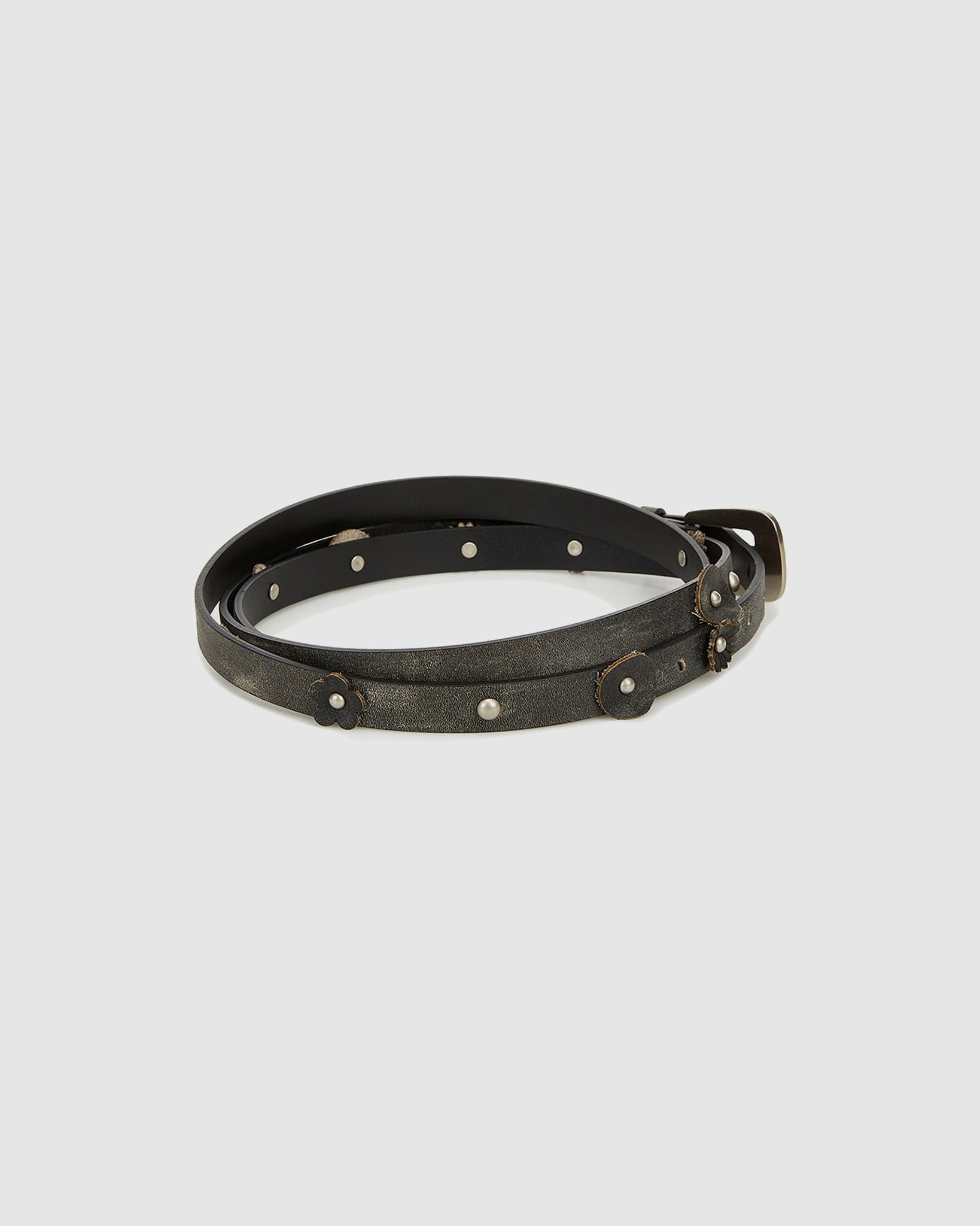 Wrap Around Flower Stud Belt