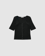 Ribbed Button Top Set