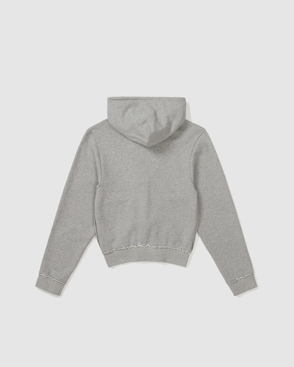 Shirring Detail Zip-Up Hoodie