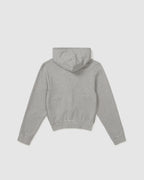 Shirring Detail Zip-Up Hoodie