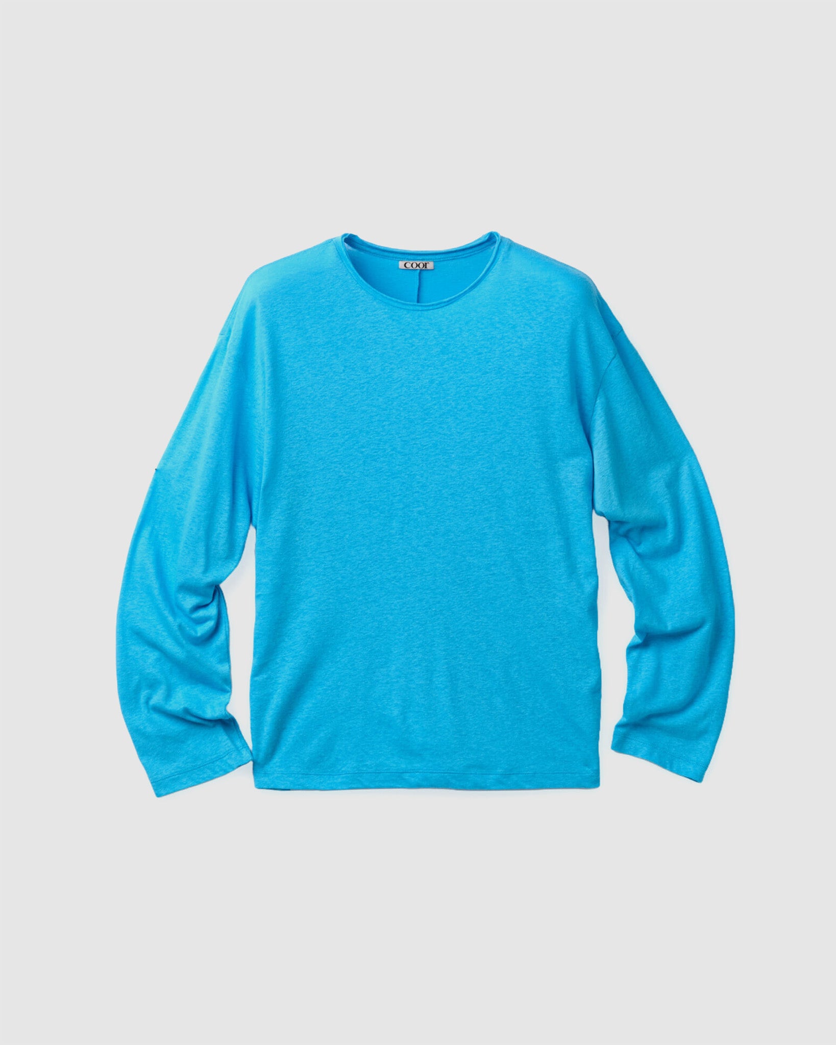 Linen Blend Long Sleeve T-Shirt