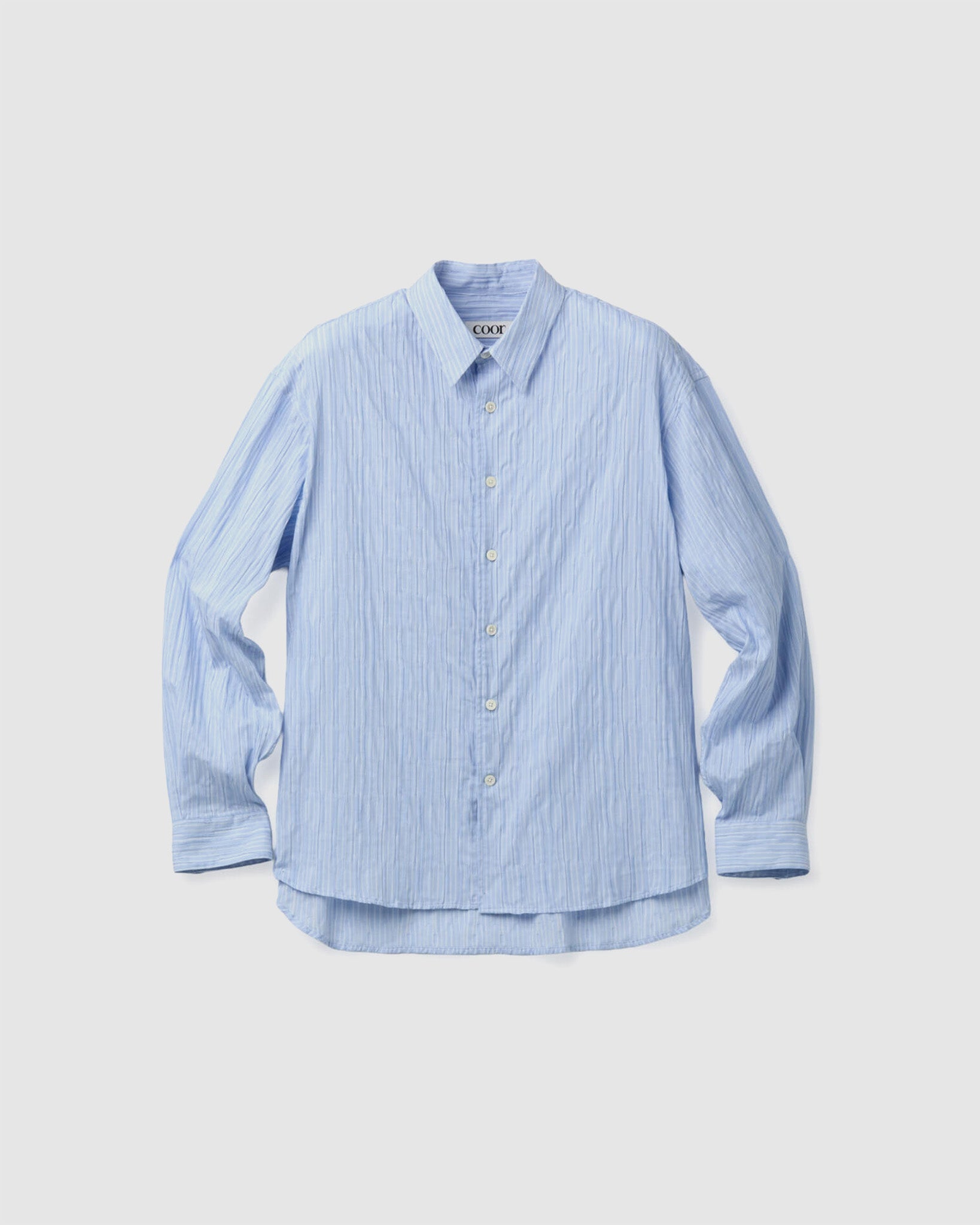 Semi-overfit Wrinkle Stripe Shirt