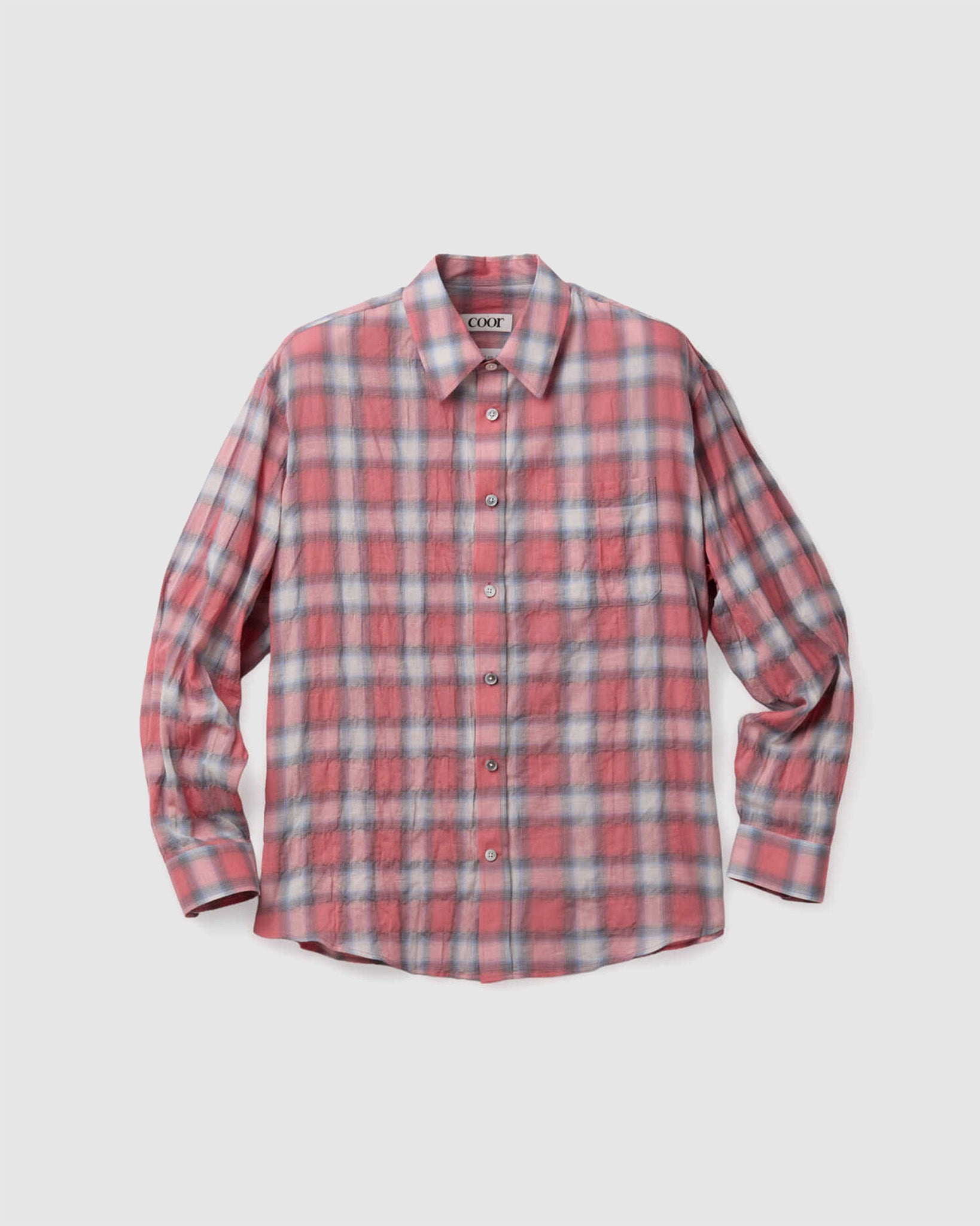 Seersucker Ombre Checked Shirt