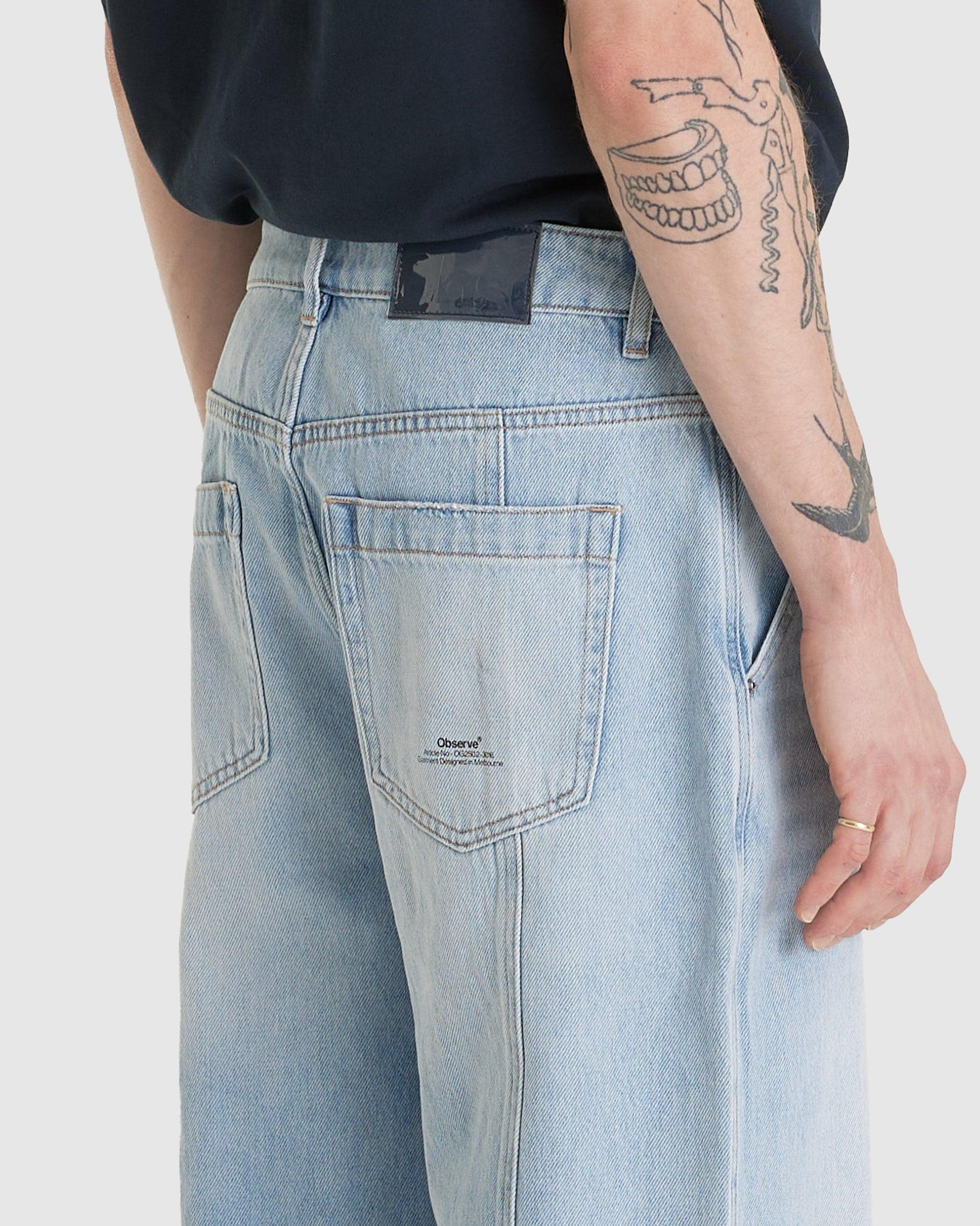 4 Panel Denim Light Wash