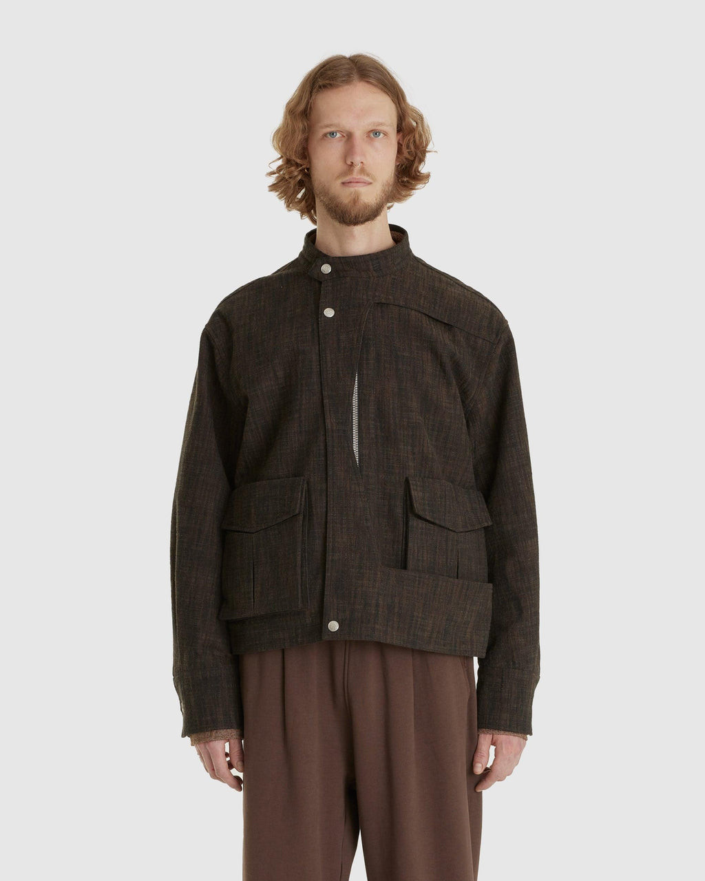 Deconstructed Multi Collar Jacket