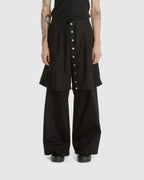 Double Layered Zip Trousers