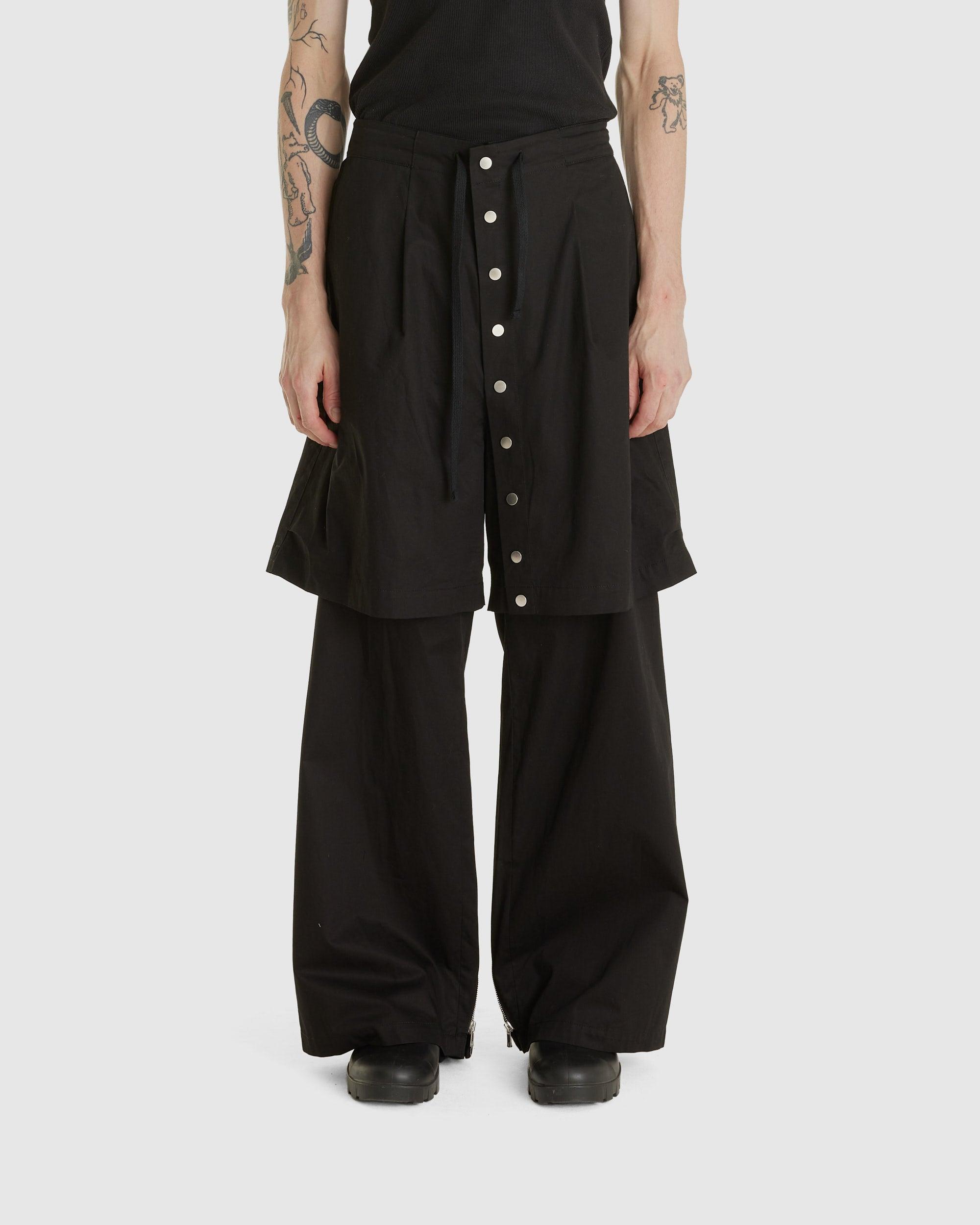 Double Layered Zip Trousers