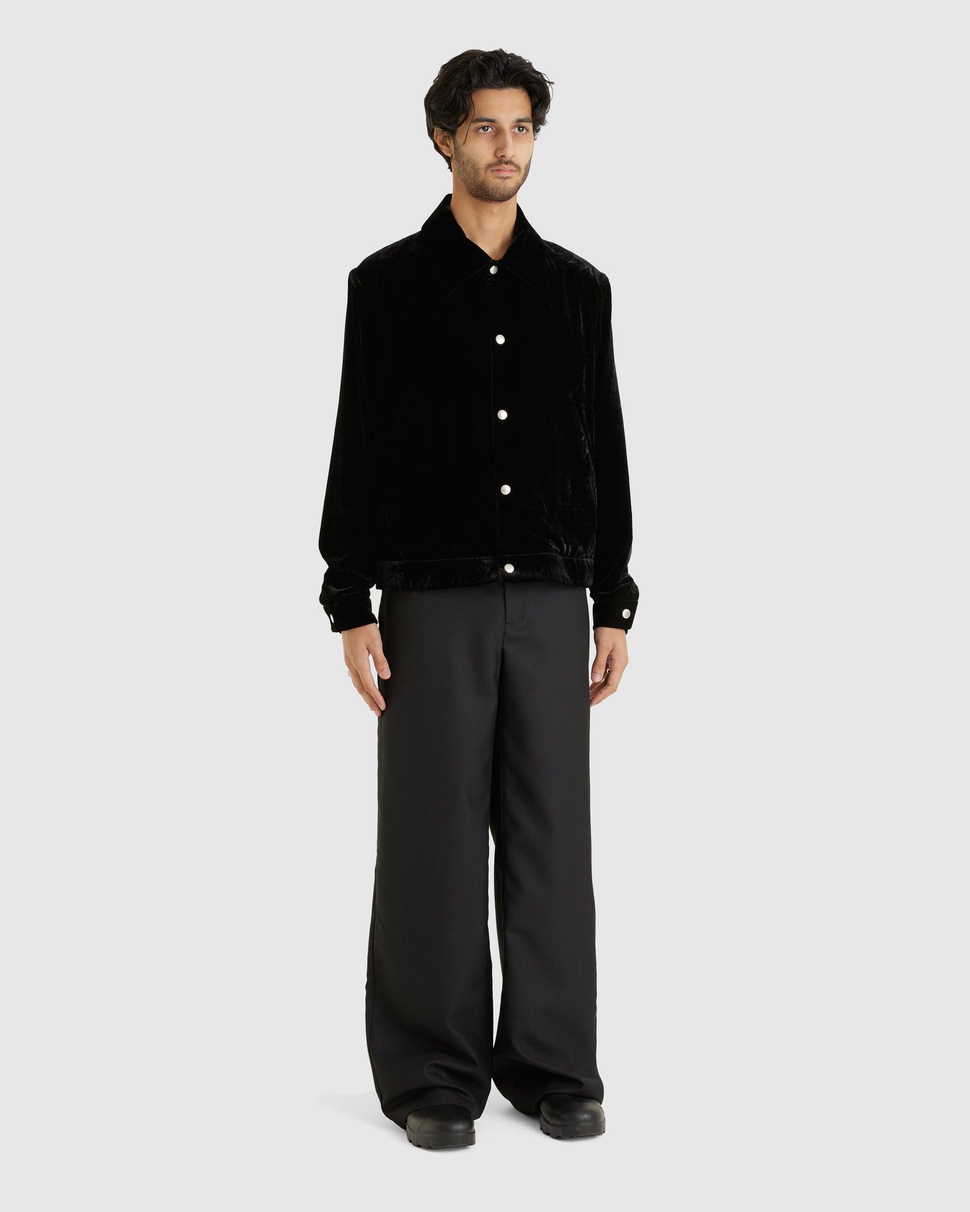 SÉFR Jiro Trouser Black Wool – Chinatown Country Club