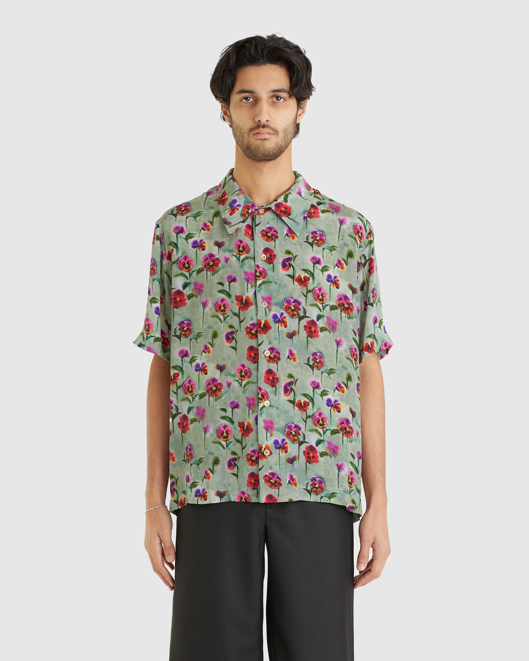 Noam Shirt Blurred Flowers
