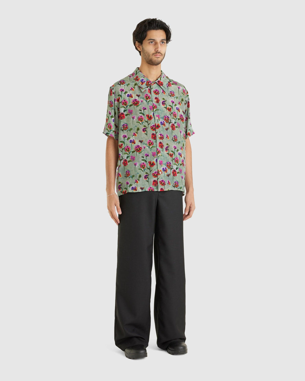 Noam Shirt Blurred Flowers