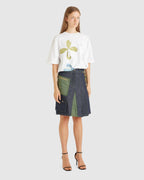 Woven Marta Half Pleats Cargo Skirt