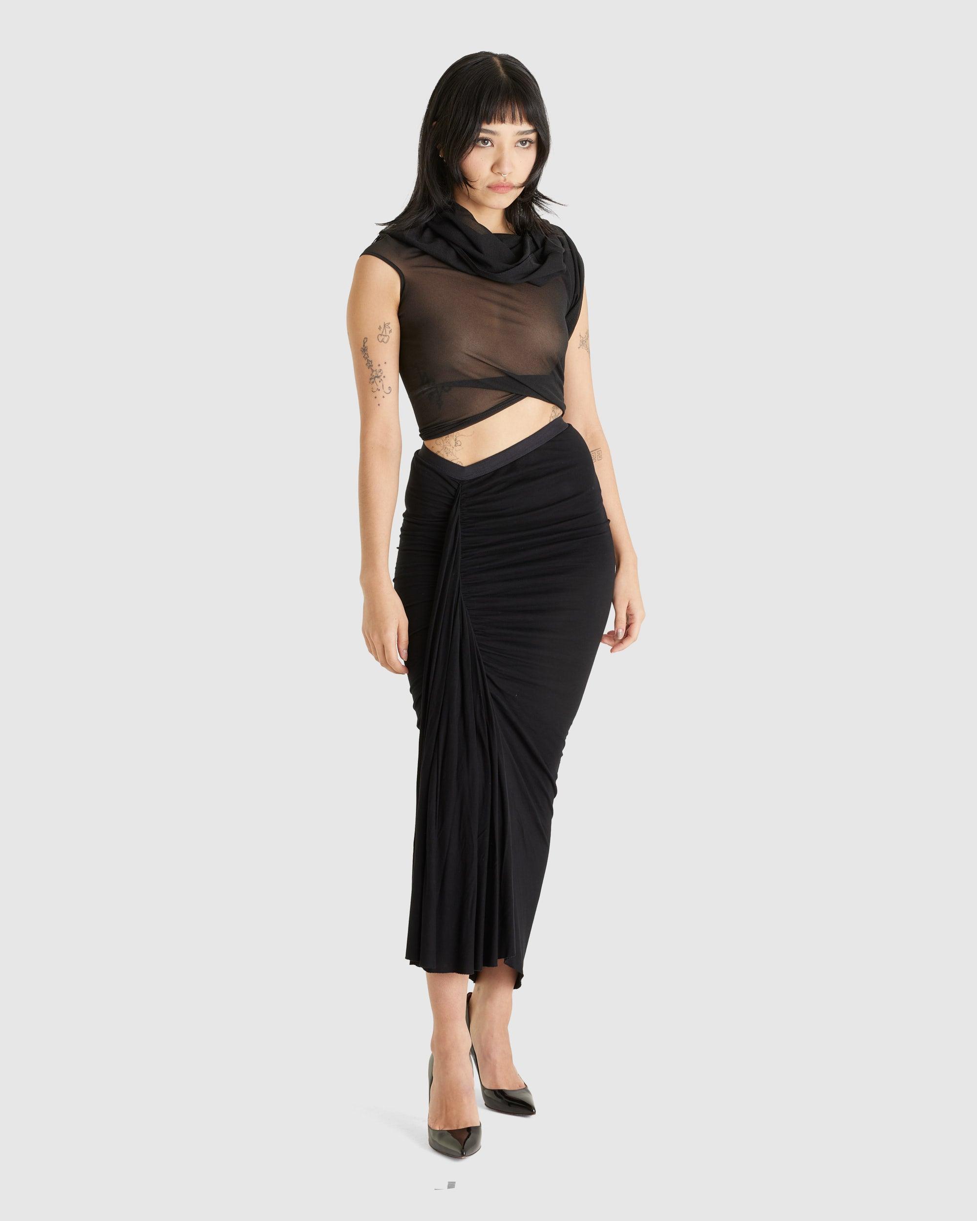 Sienna Top Chiffon Black