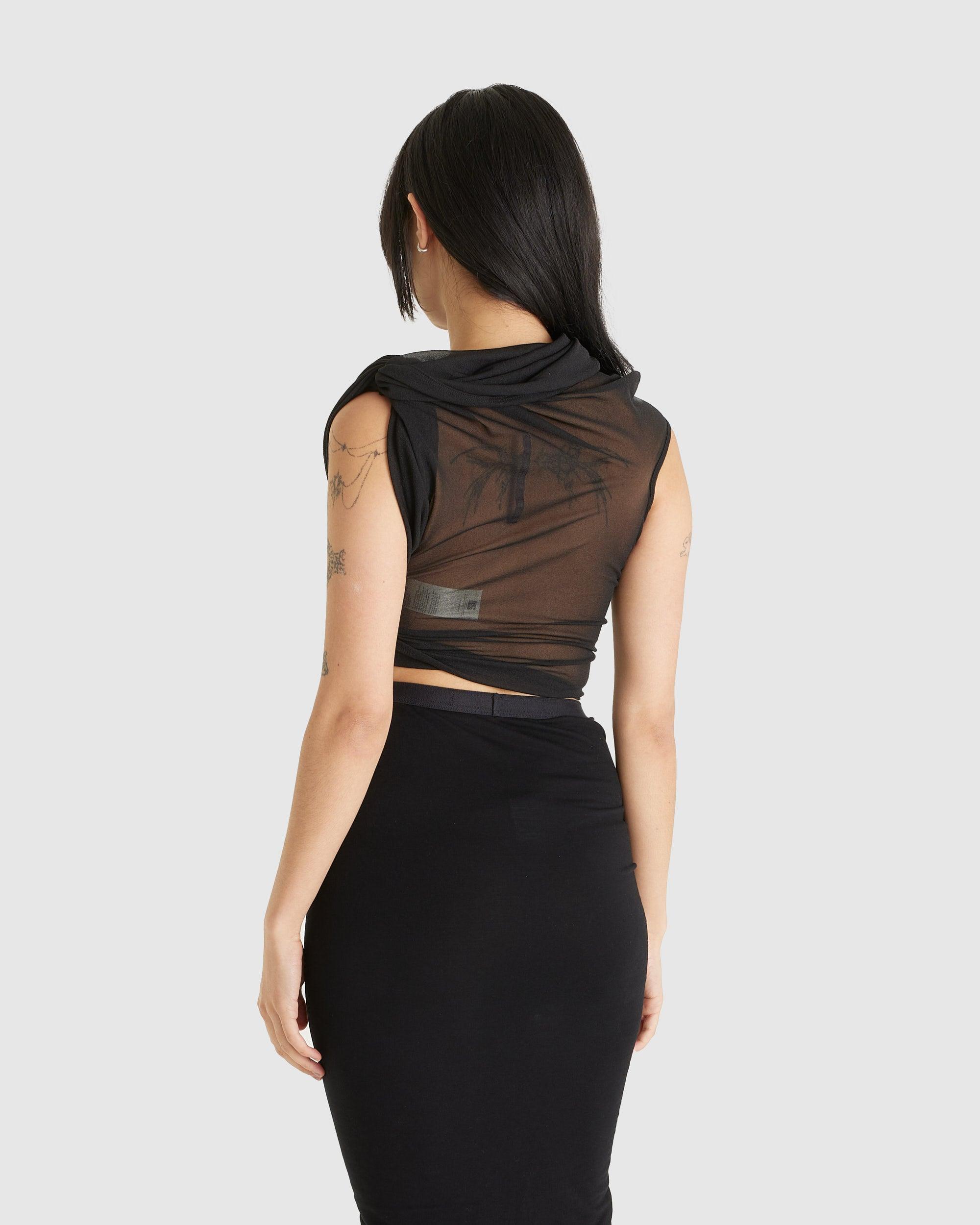 Sienna Top Chiffon Black