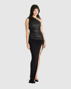 Amira Top Liquid Jersey Black