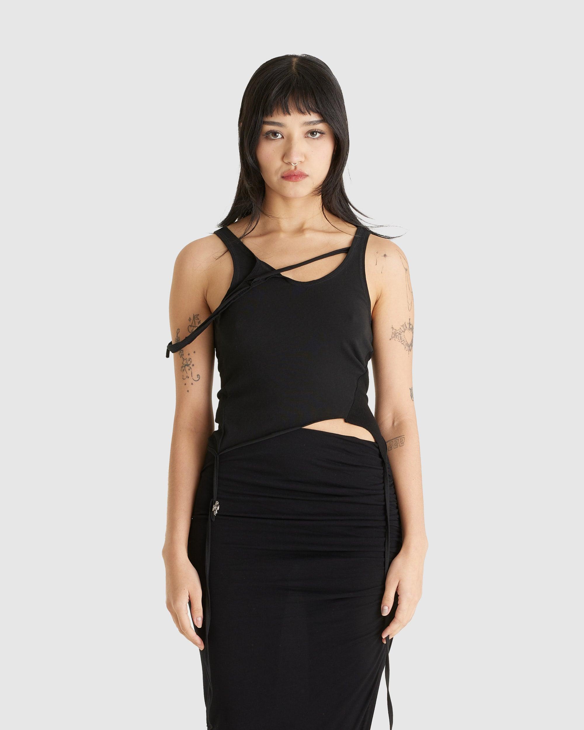 Trimmed Sleeveless Top