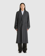 Robe Overcoat Premium Charcoal Office Wool