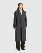 Robe Overcoat Premium Charcoal Office Wool
