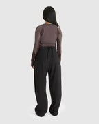 Wide Pants W/ Beaded Belt (W)