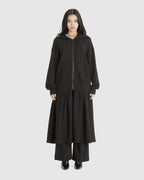 Jersey Shirring Hoodie Jacket