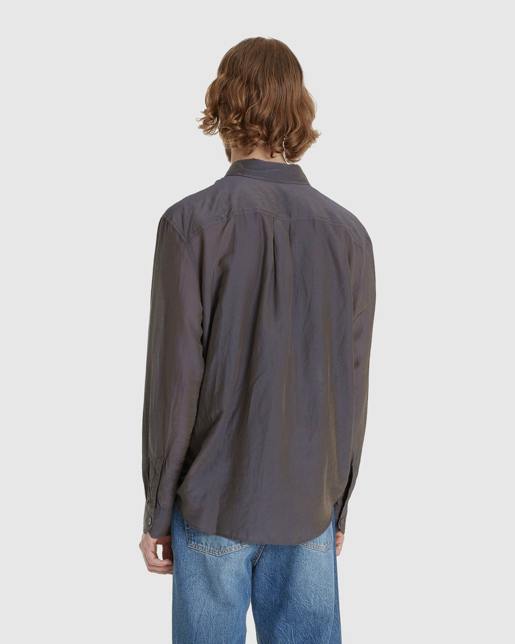 Beyond Shirt Charcoal Bordeaux Cotton Silk