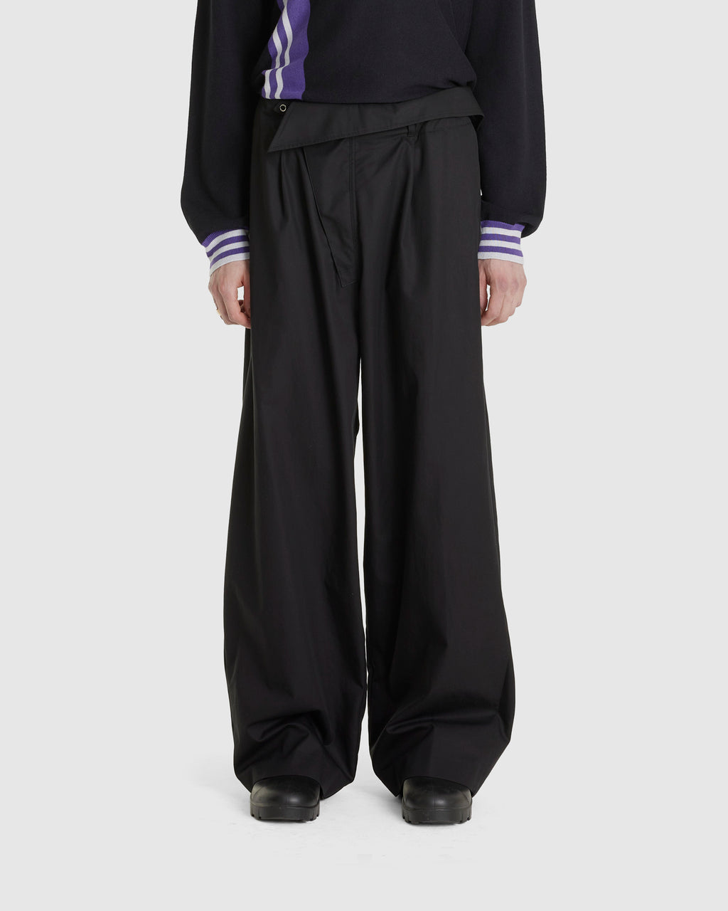 Navin Wide Trouser Black Sable
