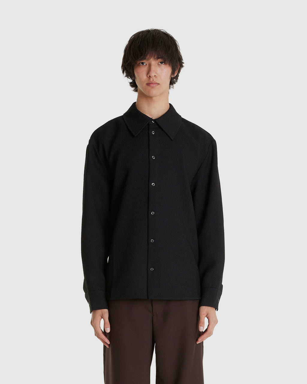 Wes Shirt Structured Coal