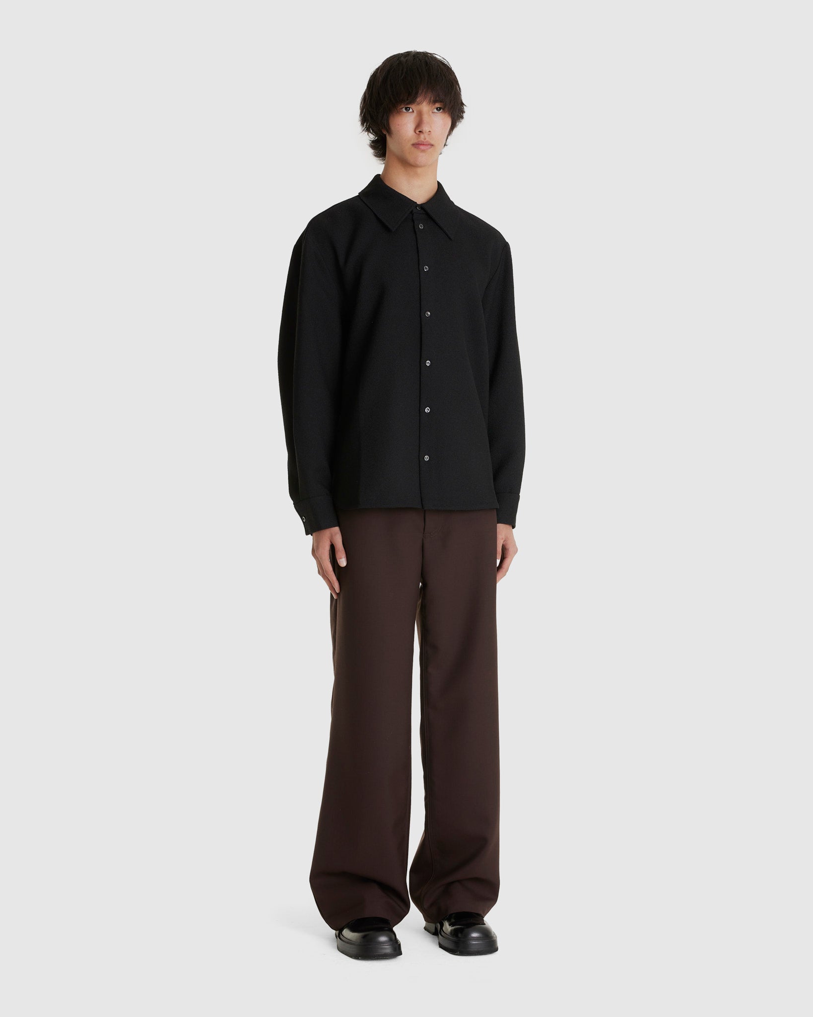 Wes Shirt Structured Coal