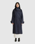 Cowl Neck Long Coat