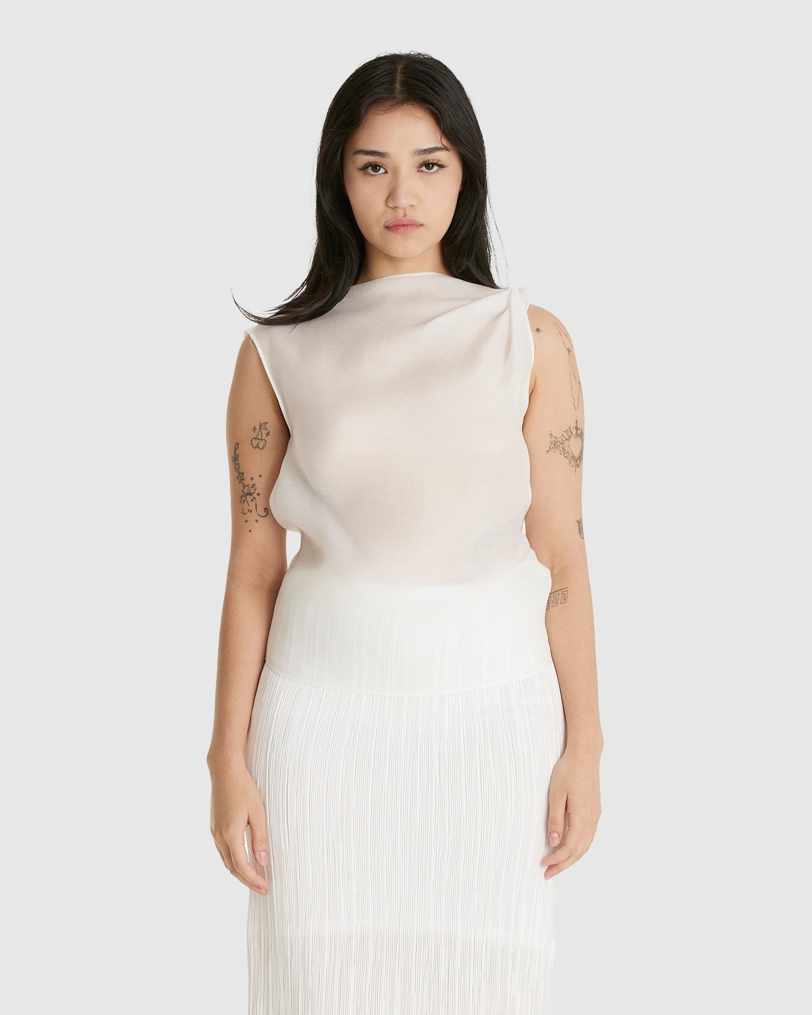 Asymmetrical Draped Top