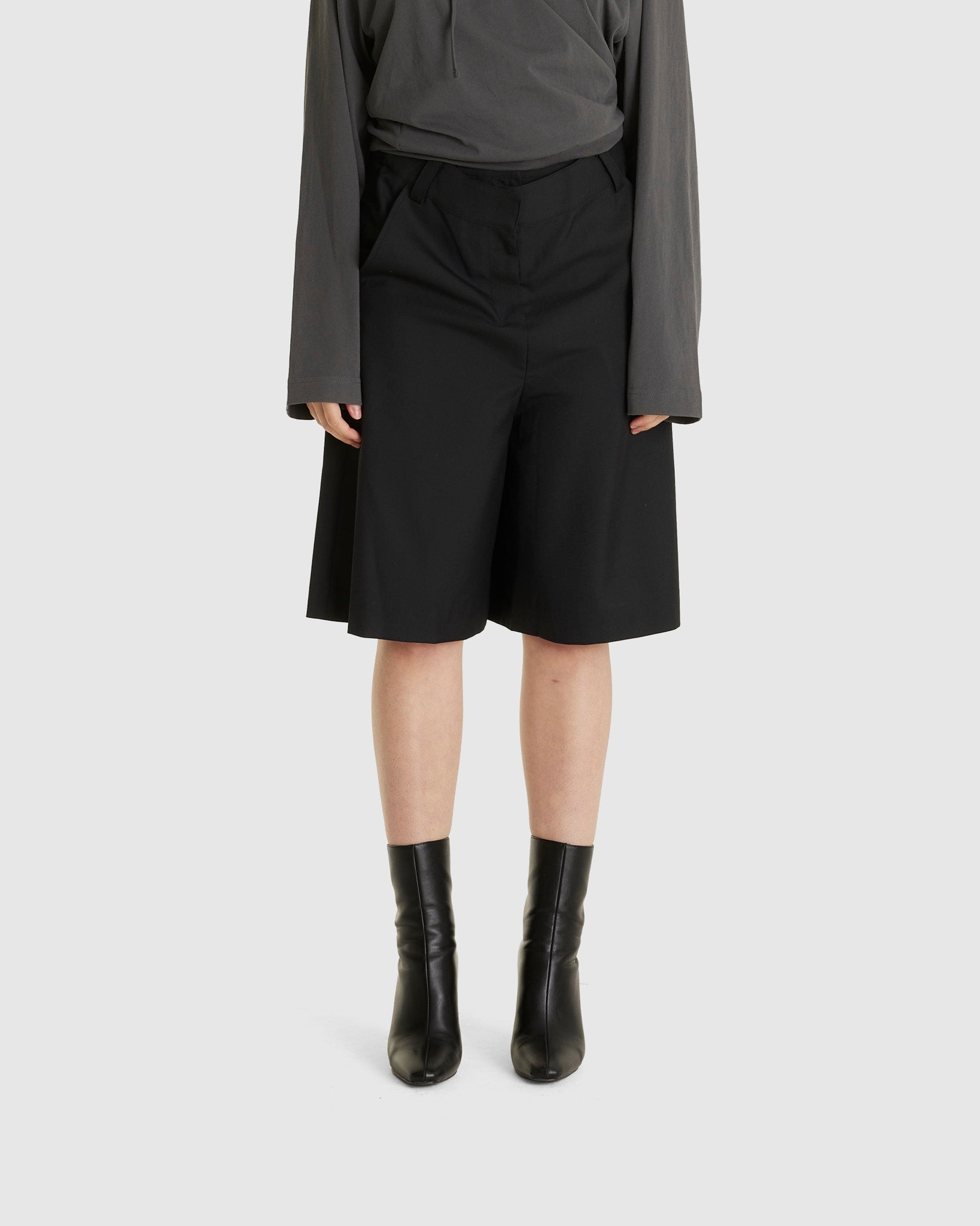 Double Waisted Bermuda Shorts