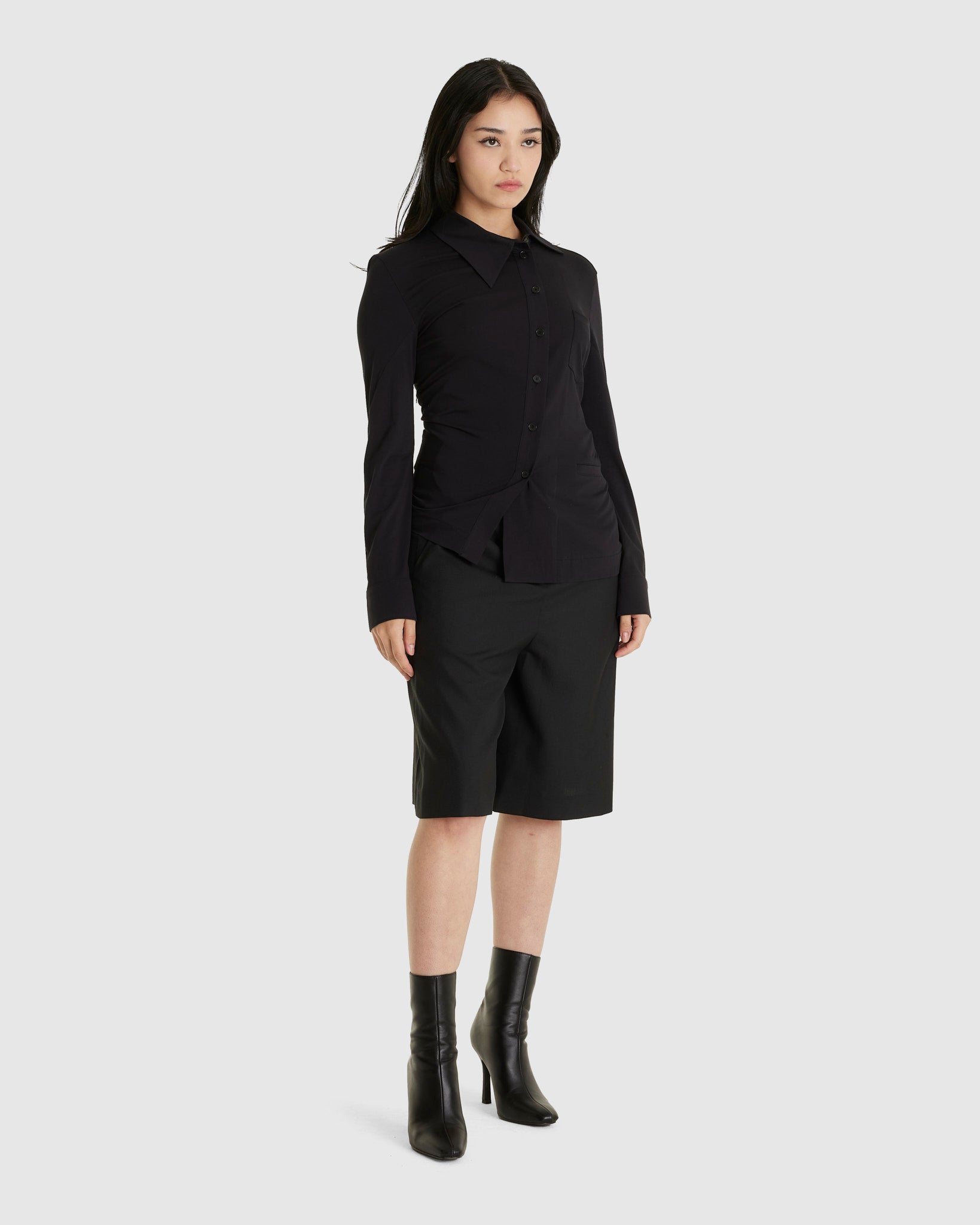 Double Waisted Bermuda Shorts