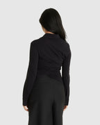 Asymmetric Shirt Black