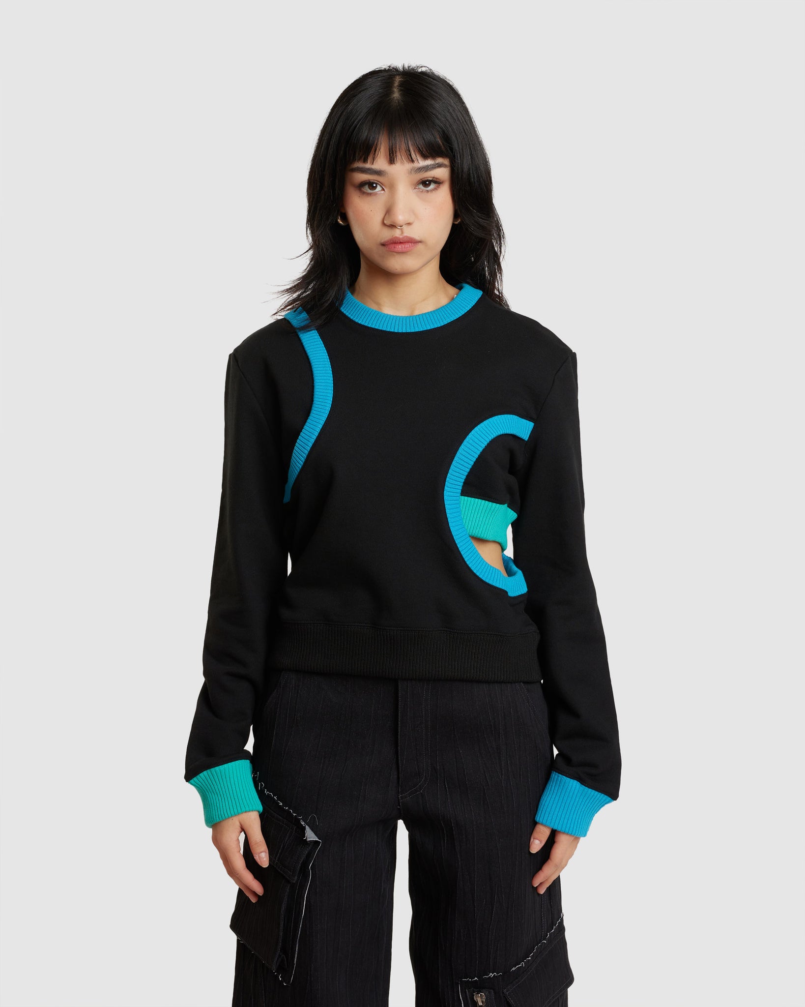 Clover Deconstruct Slit Sweatshirt