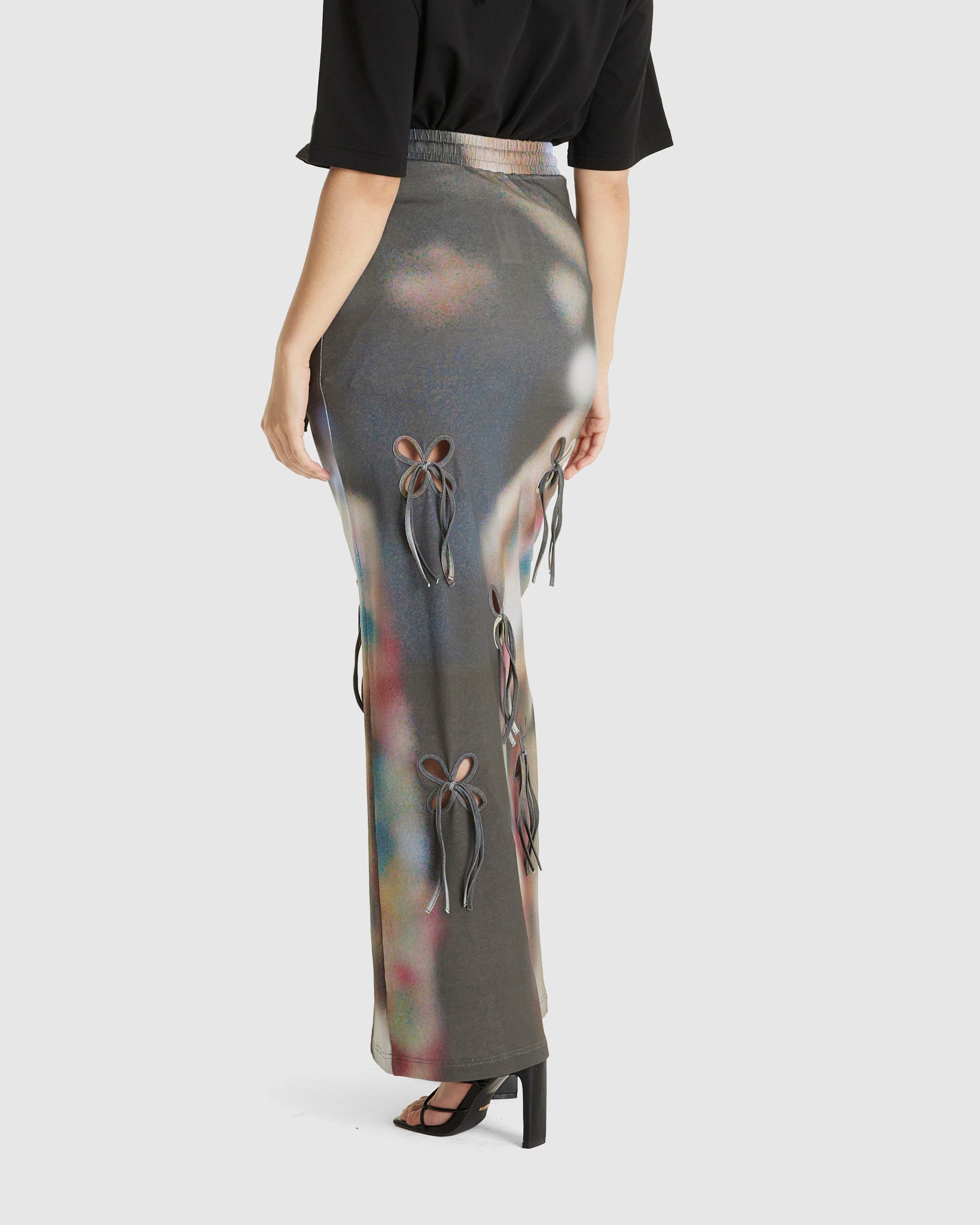 Car Printed Petal Skirt