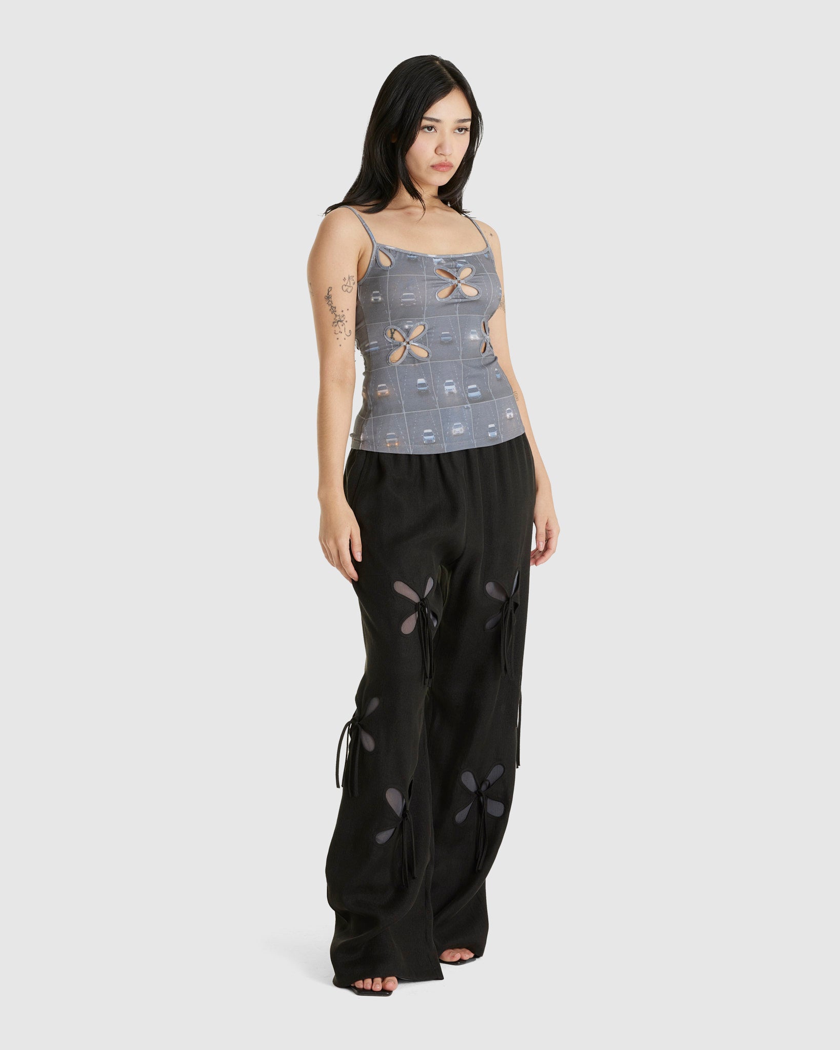 Organza Petal Pants
