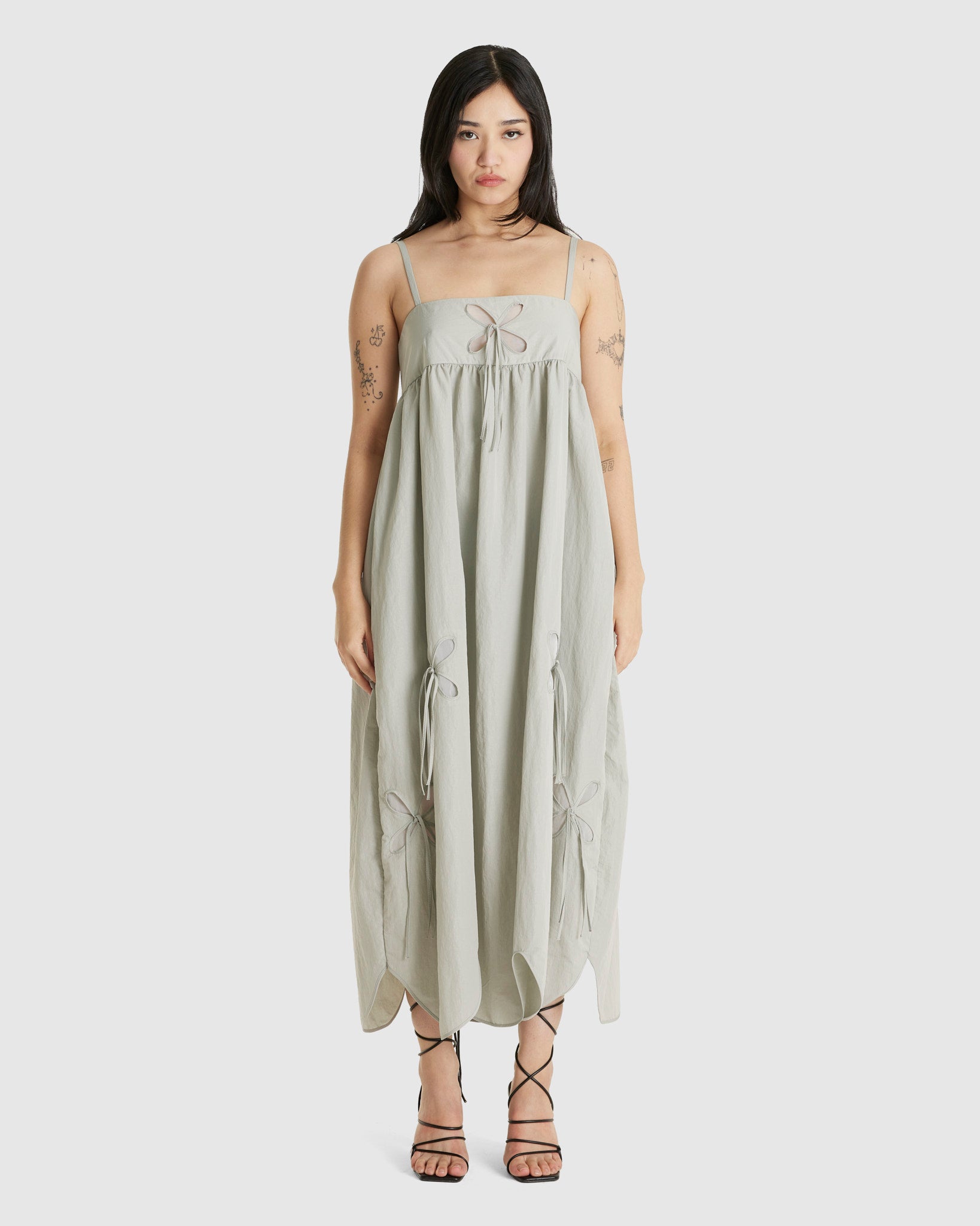 Petal Sundress Fog Grey