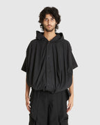 Hooded Balloon jacket Black