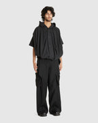 Hooded Balloon jacket Black