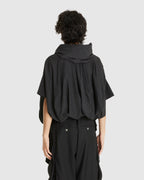 Hooded Balloon jacket Black