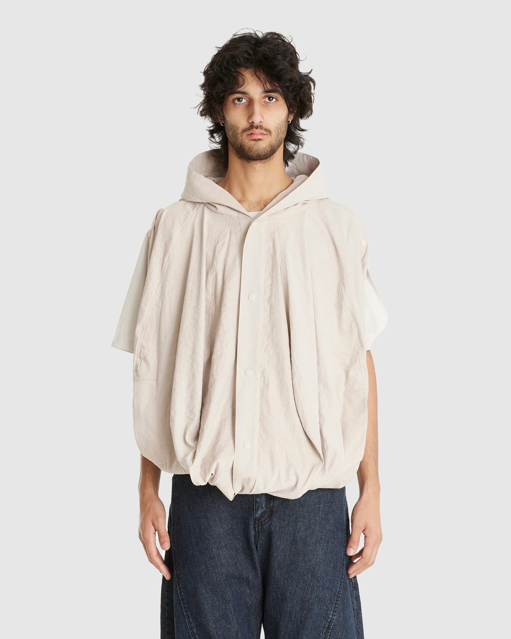 Hooded Balloon jacket Off White